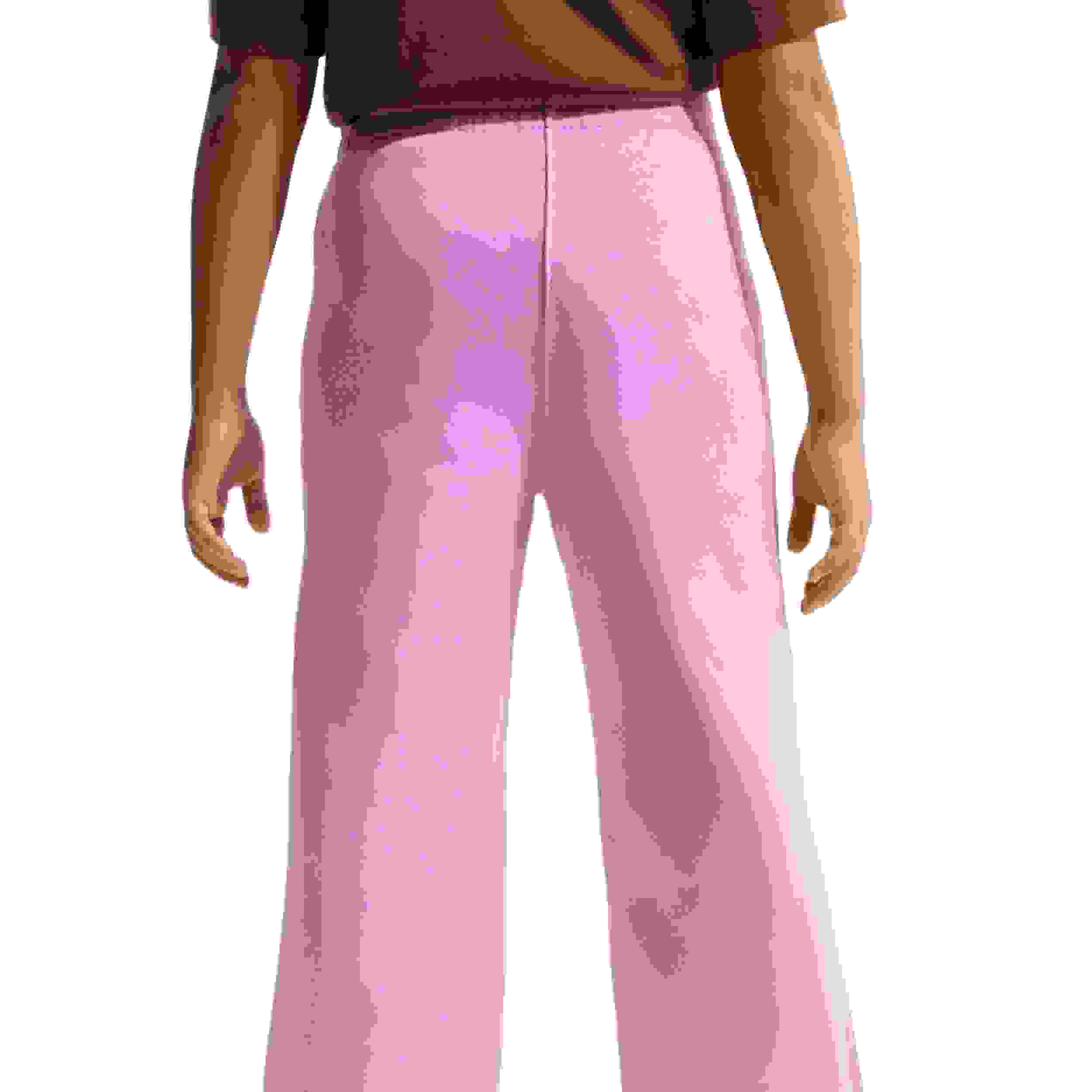 Nike Sportswear Cub Fleece Big Girls' Wide-Leg Lt Magenta LBR Pants